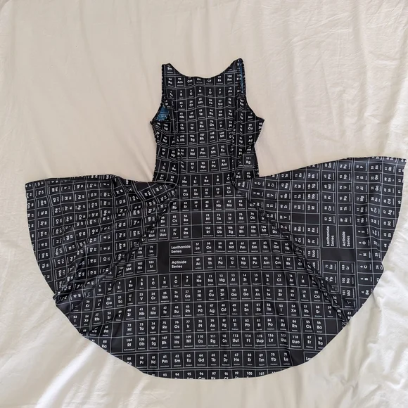 Blackmilk Periodic Table Vs Mathematical Equations Inside Out Dress - Picture 2 of 4